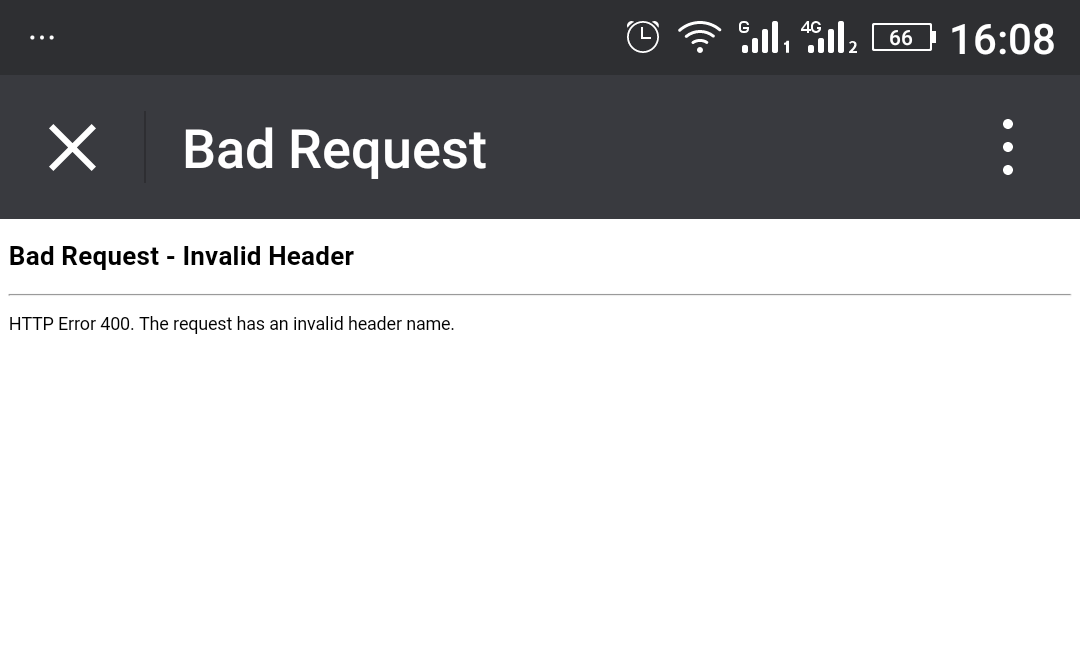 微信公眾號怎么會出現(xiàn)Bad Request-Invalid Header錯誤